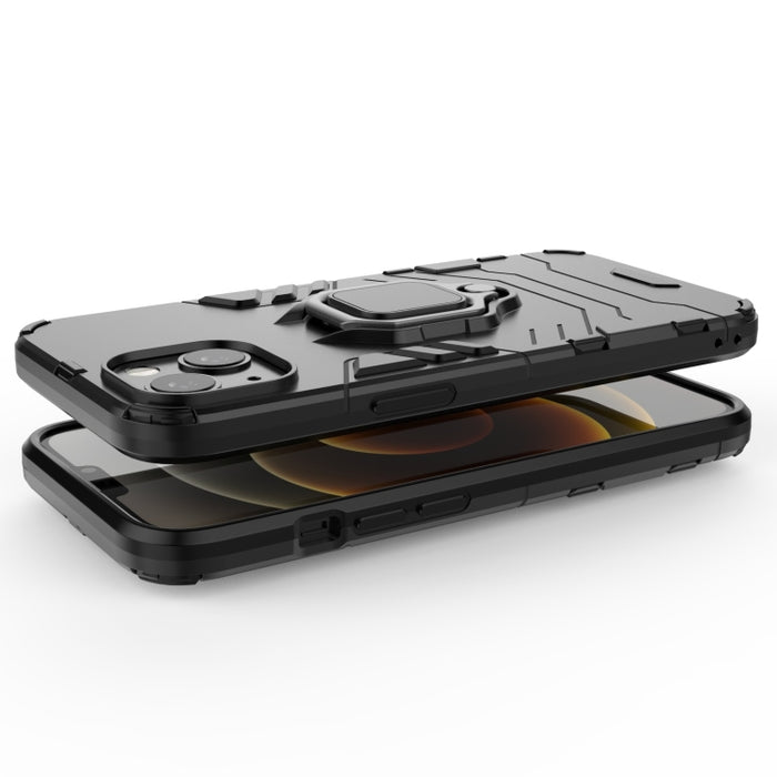 Funda protectora de PC + TPU a prueba de golpes con soporte de anillo magnético