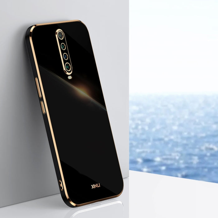 XINLI Straight 6D Plating Gold Edge TPU Estuche a prueba de golpes, For Xiaomi Redmi K30, For Xiaomi Redmi K30 Pro, For Xiaomi Redmi K40, For Xiaomi Redmi Note 8 Pro, For Xiaomi Redmi Note 9 4G, For Xiaomi Redmi Note 9 5G, For Xiaomi Redmi Note 9S     ...