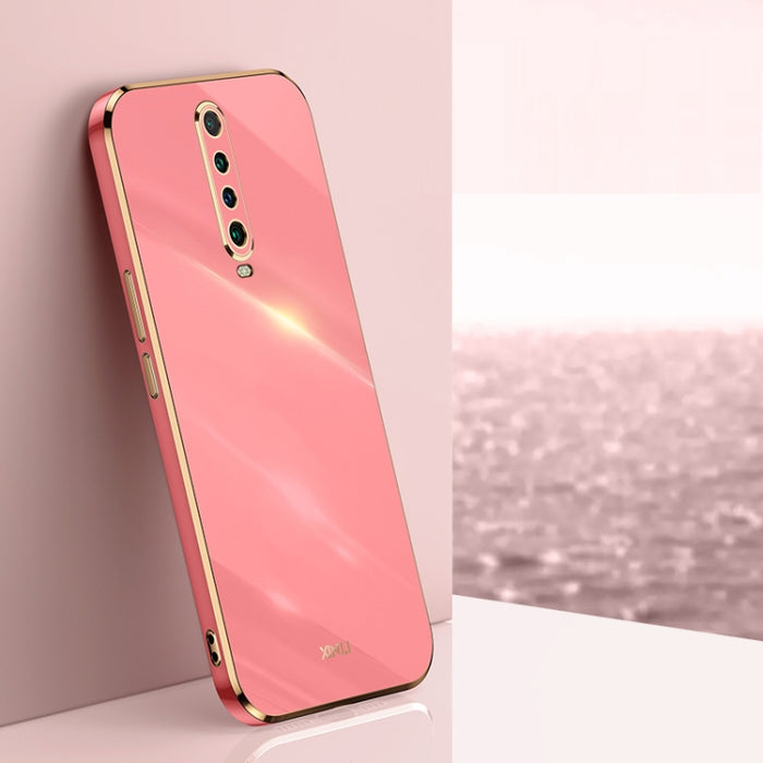 XINLI Straight 6D Plating Gold Edge TPU Estuche a prueba de golpes, For Xiaomi Redmi K30, For Xiaomi Redmi K30 Pro, For Xiaomi Redmi K40, For Xiaomi Redmi Note 8 Pro, For Xiaomi Redmi Note 9 4G, For Xiaomi Redmi Note 9 5G, For Xiaomi Redmi Note 9S     ...