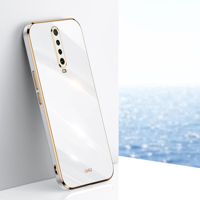 XINLI Straight 6D Plating Gold Edge TPU Estuche a prueba de golpes, For Xiaomi Redmi K30, For Xiaomi Redmi K30 Pro, For Xiaomi Redmi K40, For Xiaomi Redmi Note 8 Pro, For Xiaomi Redmi Note 9 4G, For Xiaomi Redmi Note 9 5G, For Xiaomi Redmi Note 9S     ...