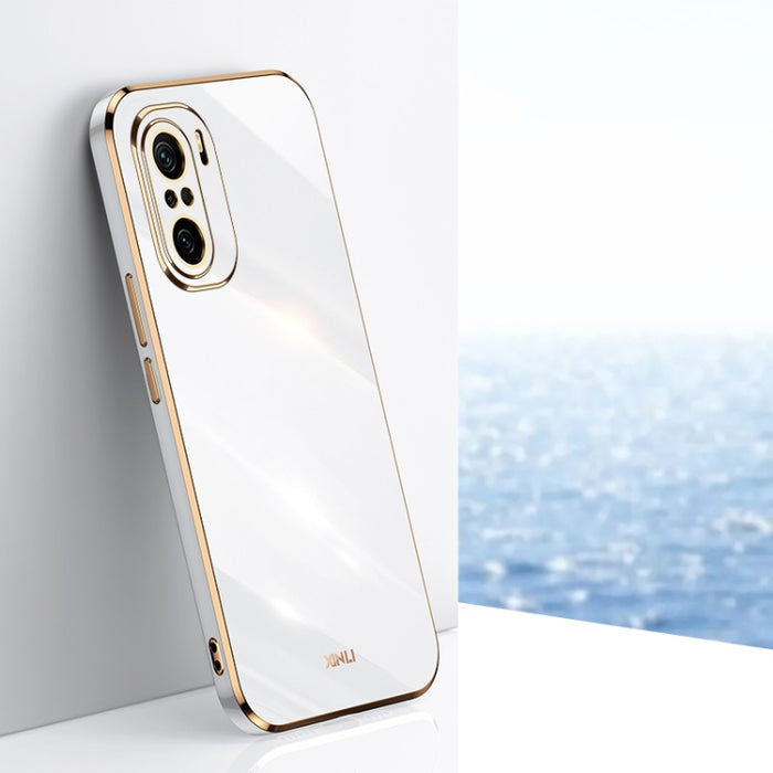 XINLI Straight 6D Plating Gold Edge TPU Estuche a prueba de golpes, For Xiaomi Redmi K30, For Xiaomi Redmi K30 Pro, For Xiaomi Redmi K40, For Xiaomi Redmi Note 8 Pro, For Xiaomi Redmi Note 9 4G, For Xiaomi Redmi Note 9 5G, For Xiaomi Redmi Note 9S     ...