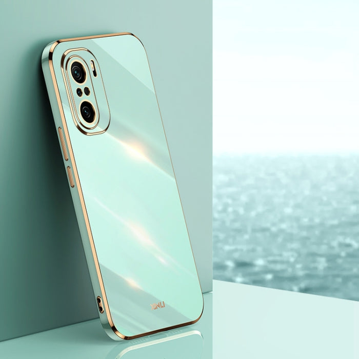 XINLI Straight 6D Plating Gold Edge TPU Estuche a prueba de golpes, For Xiaomi Redmi K30, For Xiaomi Redmi K30 Pro, For Xiaomi Redmi K40, For Xiaomi Redmi Note 8 Pro, For Xiaomi Redmi Note 9 4G, For Xiaomi Redmi Note 9 5G, For Xiaomi Redmi Note 9S     ...