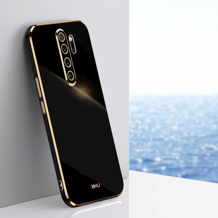 XINLI Straight 6D Plating Gold Edge TPU Estuche a prueba de golpes, For Xiaomi Redmi K30, For Xiaomi Redmi K30 Pro, For Xiaomi Redmi K40, For Xiaomi Redmi Note 8 Pro, For Xiaomi Redmi Note 9 4G, For Xiaomi Redmi Note 9 5G, For Xiaomi Redmi Note 9S     ...