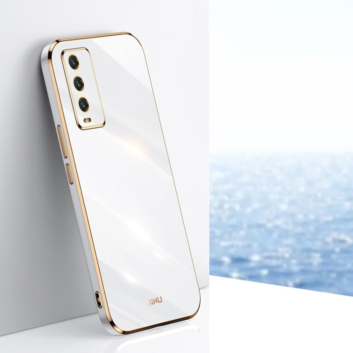 XINLI Straight 6D Plating Gold Edge TPU Estuche a prueba de golpes, For Xiaomi Redmi K30, For Xiaomi Redmi K30 Pro, For Xiaomi Redmi K40, For Xiaomi Redmi Note 8 Pro, For Xiaomi Redmi Note 9 4G, For Xiaomi Redmi Note 9 5G, For Xiaomi Redmi Note 9S     ...