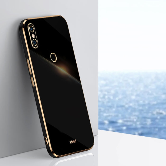 XINLI Straight 6D Plating Gold Edge TPU Estuche a prueba de golpes, For Xiaomi Redmi K30, For Xiaomi Redmi K30 Pro, For Xiaomi Redmi K40, For Xiaomi Redmi Note 8 Pro, For Xiaomi Redmi Note 9 4G, For Xiaomi Redmi Note 9 5G, For Xiaomi Redmi Note 9S     ...