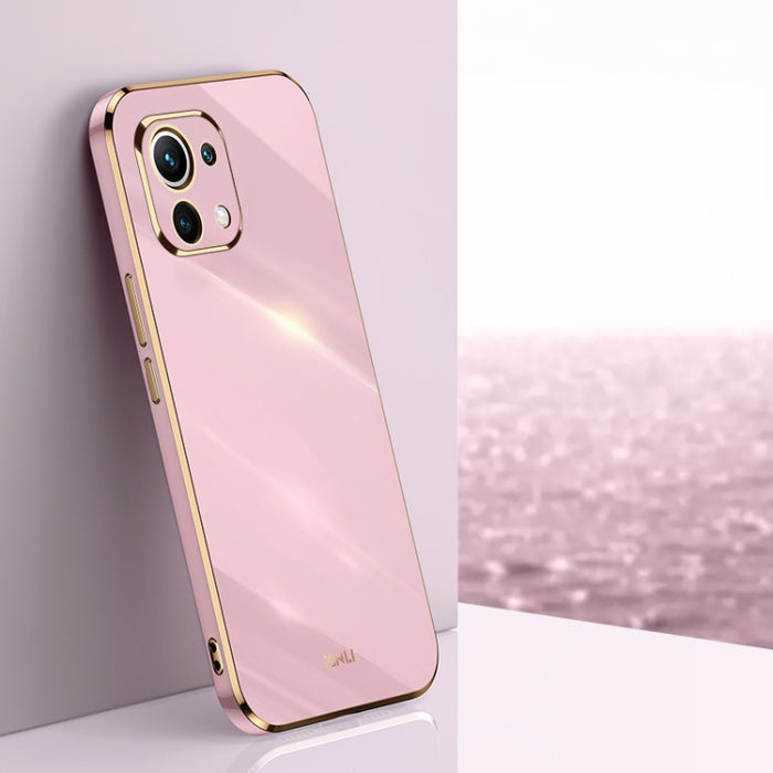 XINLI Straight 6D Plating Gold Edge TPU Estuche a prueba de golpes, For Xiaomi Redmi K30, For Xiaomi Redmi K30 Pro, For Xiaomi Redmi K40, For Xiaomi Redmi Note 8 Pro, For Xiaomi Redmi Note 9 4G, For Xiaomi Redmi Note 9 5G, For Xiaomi Redmi Note 9S     ...