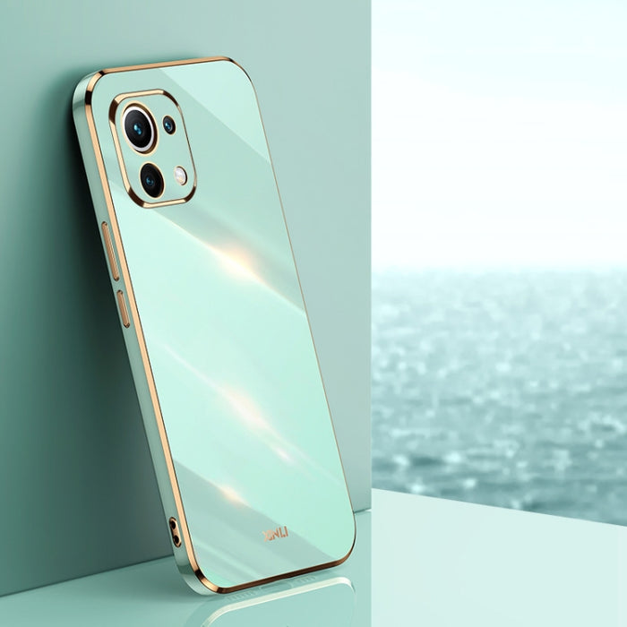 XINLI Straight 6D Plating Gold Edge TPU Estuche a prueba de golpes, For Xiaomi Redmi K30, For Xiaomi Redmi K30 Pro, For Xiaomi Redmi K40, For Xiaomi Redmi Note 8 Pro, For Xiaomi Redmi Note 9 4G, For Xiaomi Redmi Note 9 5G, For Xiaomi Redmi Note 9S     ...