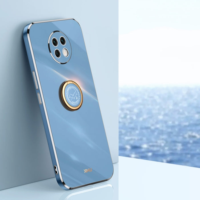 XINLI Straight 6D Plating Gold Edge TPU Estuche a prueba de golpes con soporte para anillo, For Xiaomi Redmi K30, For Xiaomi Redmi K40, For Xiaomi Redmi Note 8 Pro, For Xiaomi Redmi Note 9 4G, For Xiaomi Redmi Note 9 5G, For Xiaomi Redmi Note 9S       ...