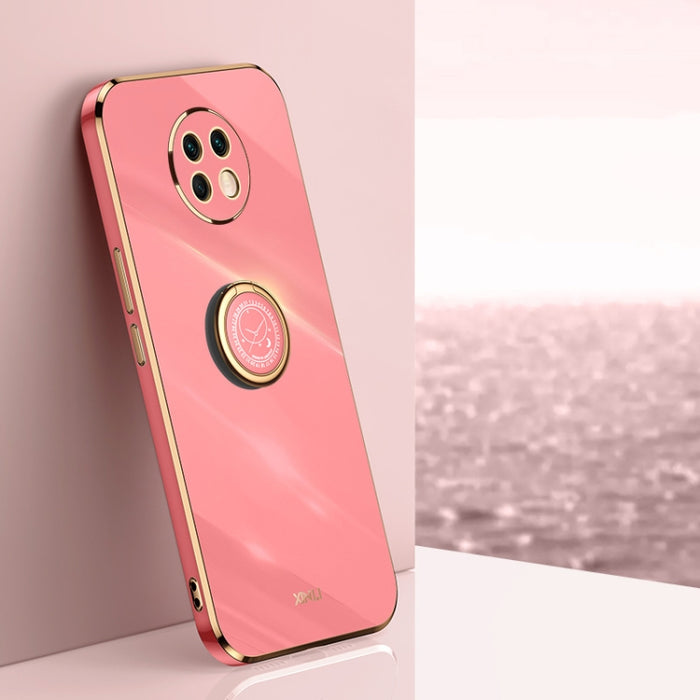XINLI Straight 6D Plating Gold Edge TPU Estuche a prueba de golpes con soporte para anillo, For Xiaomi Redmi K30, For Xiaomi Redmi K40, For Xiaomi Redmi Note 8 Pro, For Xiaomi Redmi Note 9 4G, For Xiaomi Redmi Note 9 5G, For Xiaomi Redmi Note 9S       ...