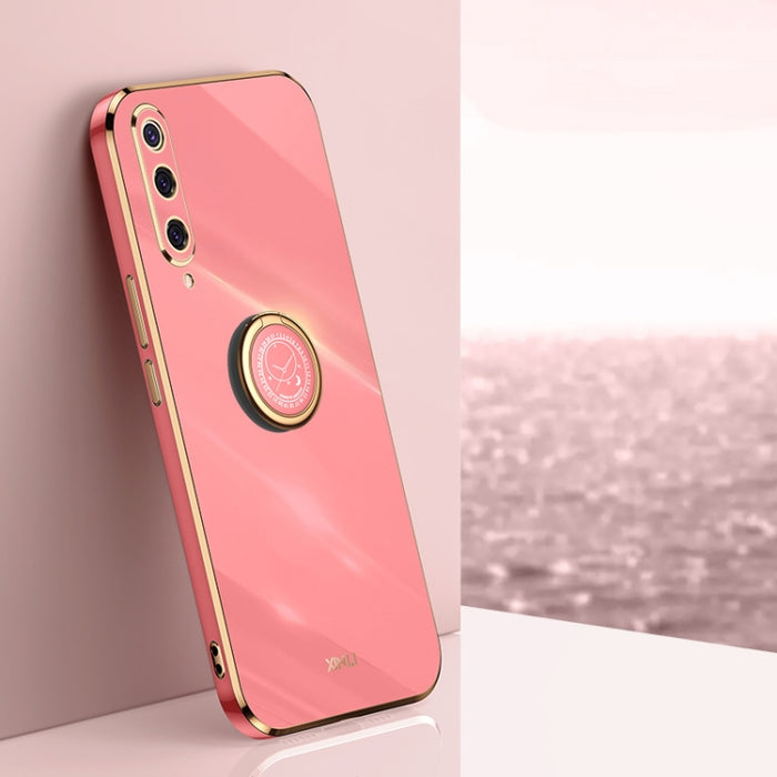XINLI Straight 6D Plating Gold Edge TPU Estuche a prueba de golpes con soporte para anillo, For Xiaomi Redmi K30, For Xiaomi Redmi K40, For Xiaomi Redmi Note 8 Pro, For Xiaomi Redmi Note 9 4G, For Xiaomi Redmi Note 9 5G, For Xiaomi Redmi Note 9S       ...