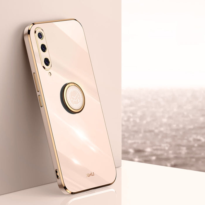XINLI Straight 6D Plating Gold Edge TPU Estuche a prueba de golpes con soporte para anillo, For Xiaomi Redmi K30, For Xiaomi Redmi K40, For Xiaomi Redmi Note 8 Pro, For Xiaomi Redmi Note 9 4G, For Xiaomi Redmi Note 9 5G, For Xiaomi Redmi Note 9S       ...