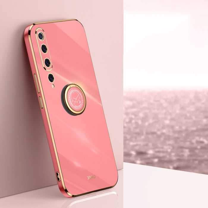XINLI Straight 6D Plating Gold Edge TPU Estuche a prueba de golpes con soporte para anillo, For Xiaomi Redmi K30, For Xiaomi Redmi K40, For Xiaomi Redmi Note 8 Pro, For Xiaomi Redmi Note 9 4G, For Xiaomi Redmi Note 9 5G, For Xiaomi Redmi Note 9S       ...