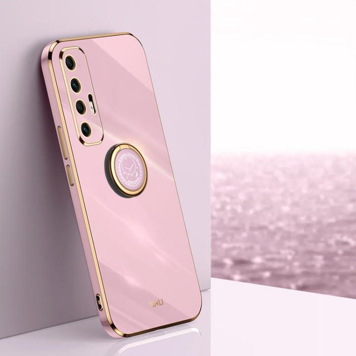 XINLI Straight 6D Plating Gold Edge TPU Estuche a prueba de golpes con soporte para anillo, For Xiaomi Redmi K30, For Xiaomi Redmi K40, For Xiaomi Redmi Note 8 Pro, For Xiaomi Redmi Note 9 4G, For Xiaomi Redmi Note 9 5G, For Xiaomi Redmi Note 9S       ...