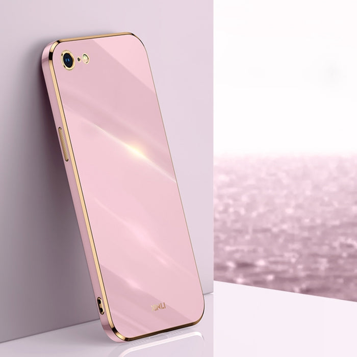 XINLI Straight 6D Plating Gold Edge TPU Estuche a prueba de golpes, For iPhone 6 / 6s, For iPhone 6 Plus / 6s Plus, For iPhone SE 2022 / SE 2020 / 8 / 7, For iPhone 11, For iPhone 11 Pro, For iPhone 11 Pro Max, For iPhone 12, For iPhone 12 mini        ...
