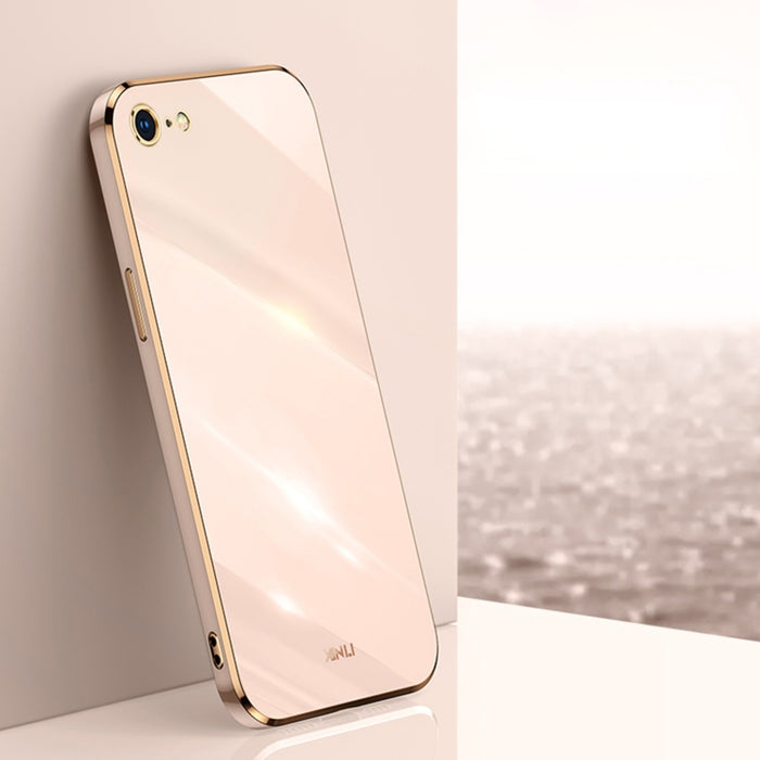 XINLI Straight 6D Plating Gold Edge TPU Estuche a prueba de golpes, For iPhone 6 / 6s, For iPhone 6 Plus / 6s Plus, For iPhone SE 2022 / SE 2020 / 8 / 7, For iPhone 11, For iPhone 11 Pro, For iPhone 11 Pro Max, For iPhone 12, For iPhone 12 mini        ...