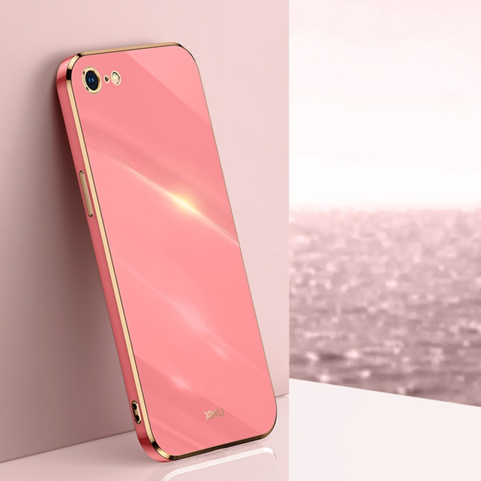 XINLI Straight 6D Plating Gold Edge TPU Estuche a prueba de golpes, For iPhone 6 / 6s, For iPhone 6 Plus / 6s Plus, For iPhone SE 2022 / SE 2020 / 8 / 7, For iPhone 11, For iPhone 11 Pro, For iPhone 11 Pro Max, For iPhone 12, For iPhone 12 mini        ...