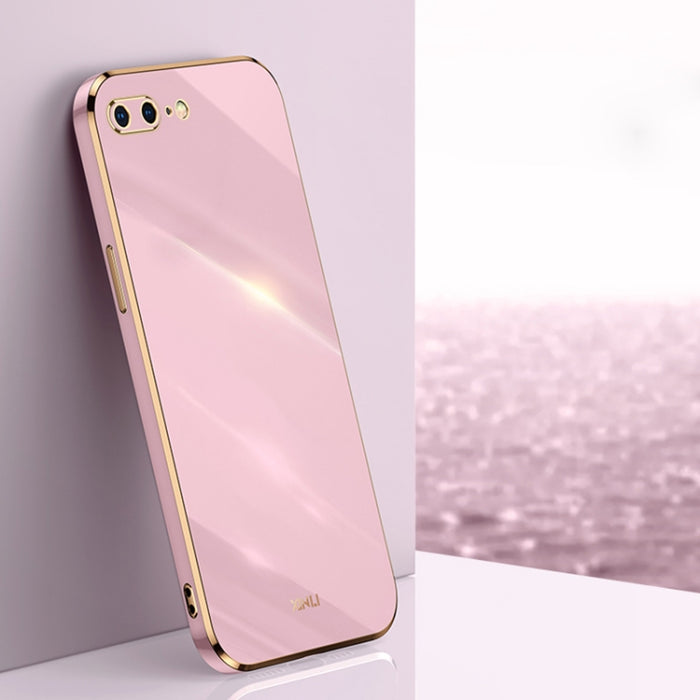 XINLI Straight 6D Plating Gold Edge TPU Estuche a prueba de golpes, For iPhone 6 / 6s, For iPhone 6 Plus / 6s Plus, For iPhone SE 2022 / SE 2020 / 8 / 7, For iPhone 11, For iPhone 11 Pro, For iPhone 11 Pro Max, For iPhone 12, For iPhone 12 mini        ...