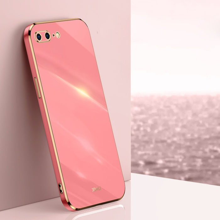 XINLI Straight 6D Plating Gold Edge TPU Estuche a prueba de golpes, For iPhone 6 / 6s, For iPhone 6 Plus / 6s Plus, For iPhone SE 2022 / SE 2020 / 8 / 7, For iPhone 11, For iPhone 11 Pro, For iPhone 11 Pro Max, For iPhone 12, For iPhone 12 mini        ...
