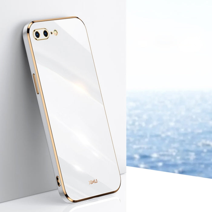 XINLI Straight 6D Plating Gold Edge TPU Estuche a prueba de golpes, For iPhone 6 / 6s, For iPhone 6 Plus / 6s Plus, For iPhone SE 2022 / SE 2020 / 8 / 7, For iPhone 11, For iPhone 11 Pro, For iPhone 11 Pro Max, For iPhone 12, For iPhone 12 mini        ...