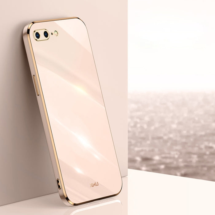 XINLI Straight 6D Plating Gold Edge TPU Estuche a prueba de golpes, For iPhone 6 / 6s, For iPhone 6 Plus / 6s Plus, For iPhone SE 2022 / SE 2020 / 8 / 7, For iPhone 11, For iPhone 11 Pro, For iPhone 11 Pro Max, For iPhone 12, For iPhone 12 mini        ...