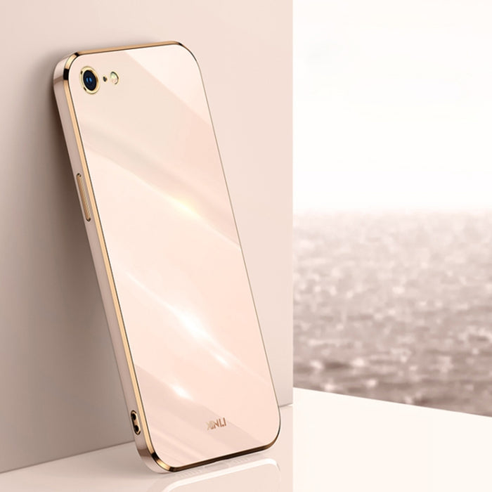 XINLI Straight 6D Plating Gold Edge TPU Estuche a prueba de golpes, For iPhone 6 / 6s, For iPhone 6 Plus / 6s Plus, For iPhone SE 2022 / SE 2020 / 8 / 7, For iPhone 11, For iPhone 11 Pro, For iPhone 11 Pro Max, For iPhone 12, For iPhone 12 mini        ...