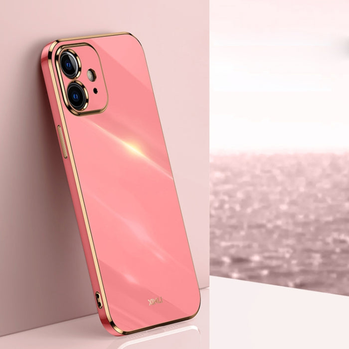 XINLI Straight 6D Plating Gold Edge TPU Estuche a prueba de golpes, For iPhone 6 / 6s, For iPhone 6 Plus / 6s Plus, For iPhone SE 2022 / SE 2020 / 8 / 7, For iPhone 11, For iPhone 11 Pro, For iPhone 11 Pro Max, For iPhone 12, For iPhone 12 mini        ...