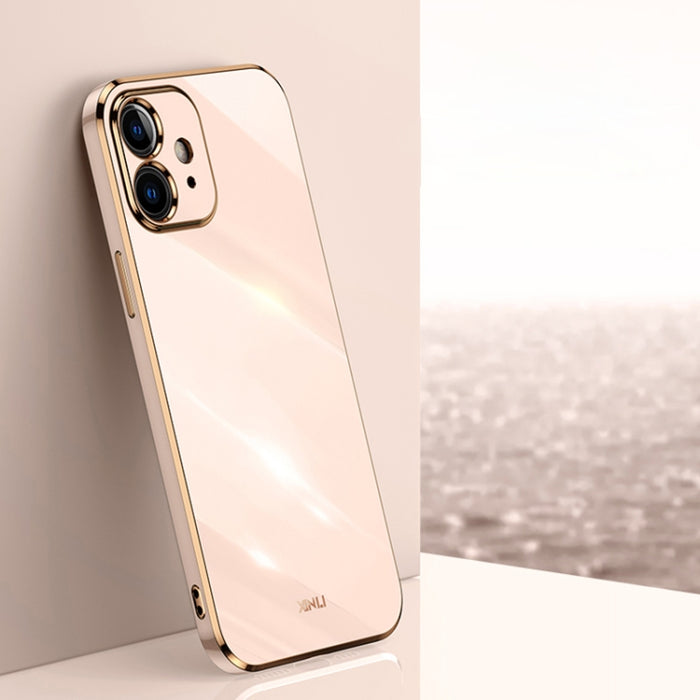 XINLI Straight 6D Plating Gold Edge TPU Estuche a prueba de golpes, For iPhone 6 / 6s, For iPhone 6 Plus / 6s Plus, For iPhone SE 2022 / SE 2020 / 8 / 7, For iPhone 11, For iPhone 11 Pro, For iPhone 11 Pro Max, For iPhone 12, For iPhone 12 mini        ...