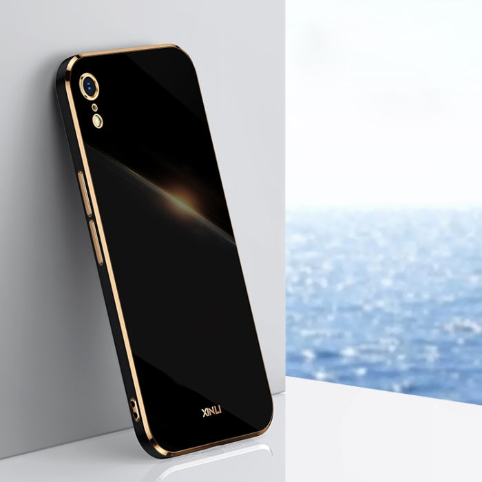 XINLI Straight 6D Plating Gold Edge TPU Estuche a prueba de golpes, For iPhone 6 / 6s, For iPhone 6 Plus / 6s Plus, For iPhone SE 2022 / SE 2020 / 8 / 7, For iPhone 11, For iPhone 11 Pro, For iPhone 11 Pro Max, For iPhone 12, For iPhone 12 mini        ...