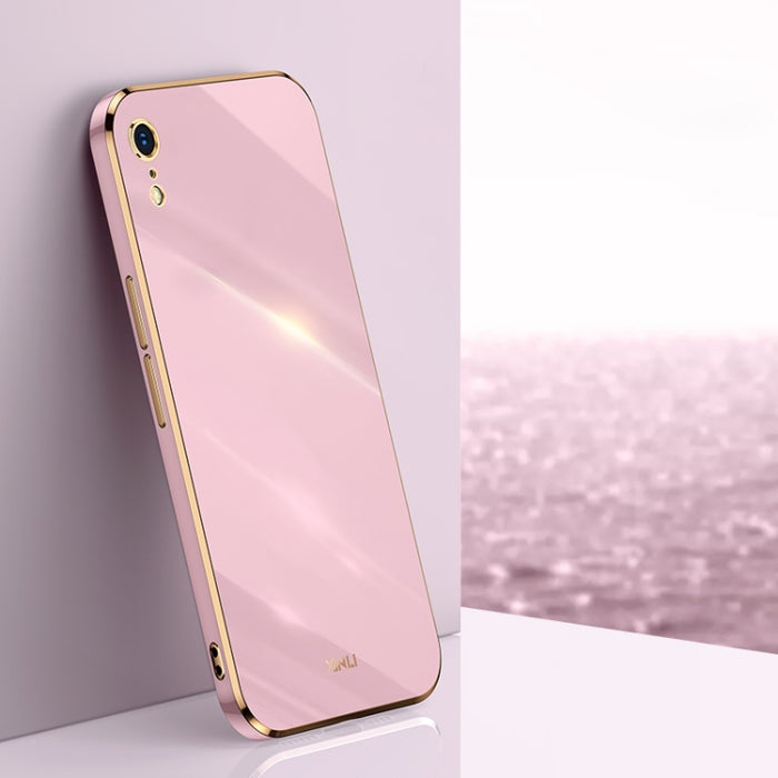 XINLI Straight 6D Plating Gold Edge TPU Estuche a prueba de golpes, For iPhone 6 / 6s, For iPhone 6 Plus / 6s Plus, For iPhone SE 2022 / SE 2020 / 8 / 7, For iPhone 11, For iPhone 11 Pro, For iPhone 11 Pro Max, For iPhone 12, For iPhone 12 mini        ...