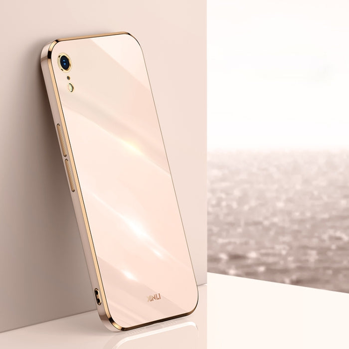 XINLI Straight 6D Plating Gold Edge TPU Estuche a prueba de golpes, For iPhone 6 / 6s, For iPhone 6 Plus / 6s Plus, For iPhone SE 2022 / SE 2020 / 8 / 7, For iPhone 11, For iPhone 11 Pro, For iPhone 11 Pro Max, For iPhone 12, For iPhone 12 mini        ...