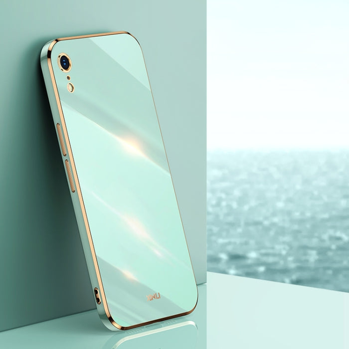XINLI Straight 6D Plating Gold Edge TPU Estuche a prueba de golpes, For iPhone 6 / 6s, For iPhone 6 Plus / 6s Plus, For iPhone SE 2022 / SE 2020 / 8 / 7, For iPhone 11, For iPhone 11 Pro, For iPhone 11 Pro Max, For iPhone 12, For iPhone 12 mini        ...