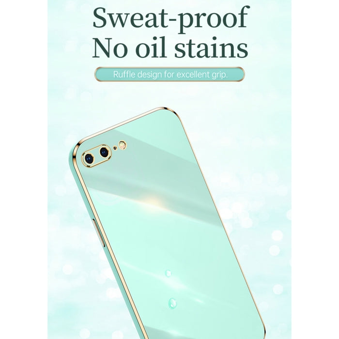 XINLI Straight 6D Plating Gold Edge TPU Estuche a prueba de golpes con soporte para anillo, For iPhone 6 / 6s, For iPhone 6 Plus / 6s Plus, For iPhone 8 Plus / 7 Plus, For iPhone SE 2022 / SE 2020 / 8 / 7, For iPhone 11, For iPhone 11 Pro              ...