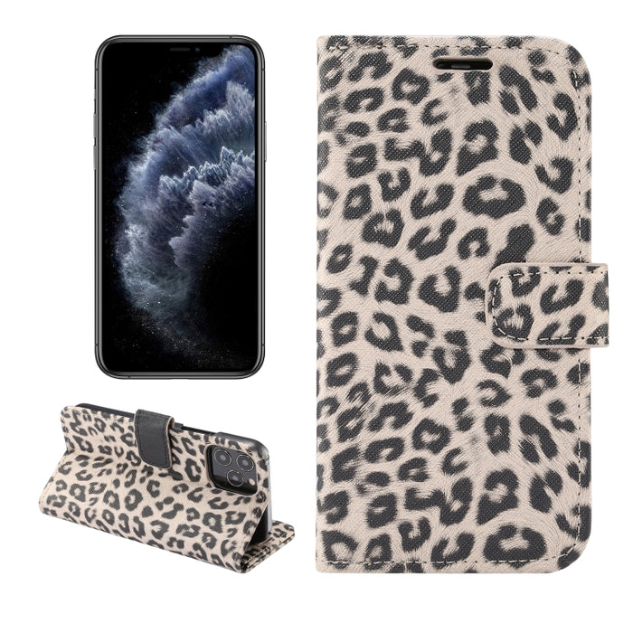Leopard Pattern Horizontal Flip PC + PU Funda de cuero con soporte y ranuras para tarjetas y billetera