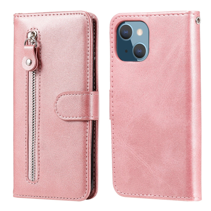 Funda de cuero con tapa horizontal y cremallera con textura de becerro a la moda con soporte y ranuras para tarjetas y función de billetera