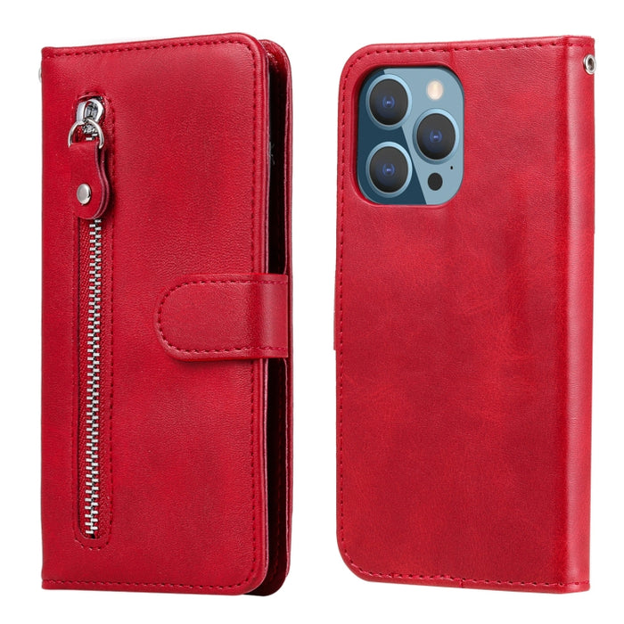 Funda de cuero con tapa horizontal y cremallera con textura de becerro a la moda con soporte y ranuras para tarjetas y función de billetera