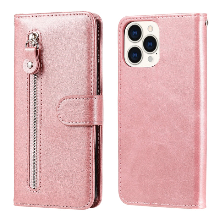 Funda de cuero con tapa horizontal y cremallera con textura de becerro a la moda con soporte y ranuras para tarjetas y función de billetera
