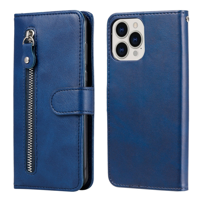 Funda de cuero con tapa horizontal y cremallera con textura de becerro a la moda con soporte y ranuras para tarjetas y función de billetera