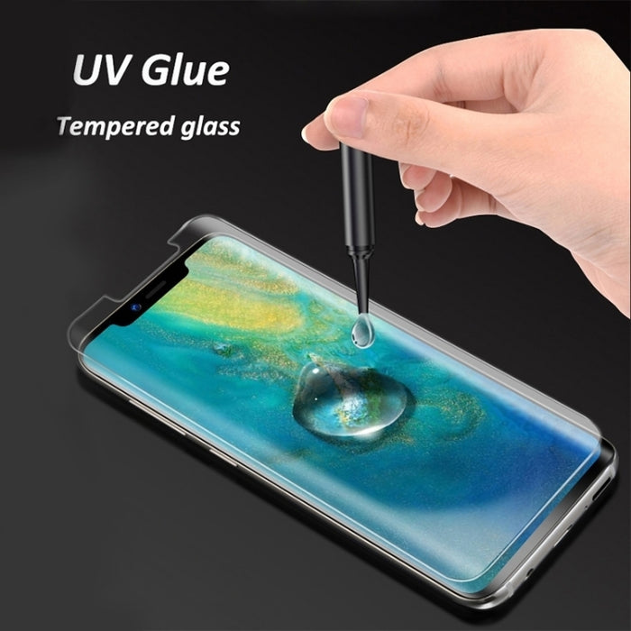 Película de vidrio templado de pegamento completo curvo líquido UV, For Xiaomi Mi 10 Ultra