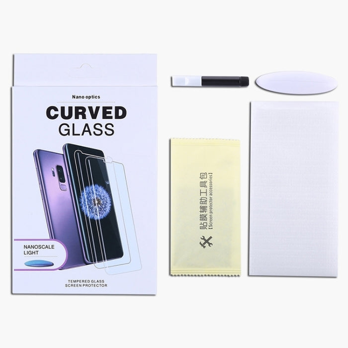 Película de vidrio templado de pegamento completo curvo líquido UV, For Xiaomi Mi 10 Ultra
