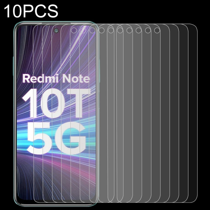 10 PCS 0.26mm 9H 2.5D Película de vidrio templado, For Samsung Galaxy M21 2021/M21s/M21 (10 PCS), For Xiaomi Poco X3 GT (10 PCS), For Xiaomi Poco F3 GT (10 PCS), For Xiaomi Redmi Note 10T 5G (10 PCS)