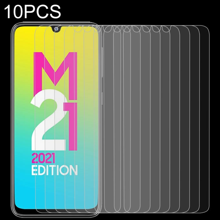 10 PCS 0.26mm 9H 2.5D Película de vidrio templado, For Samsung Galaxy M21 2021/M21s/M21 (10 PCS), For Xiaomi Poco X3 GT (10 PCS), For Xiaomi Poco F3 GT (10 PCS), For Xiaomi Redmi Note 10T 5G (10 PCS)