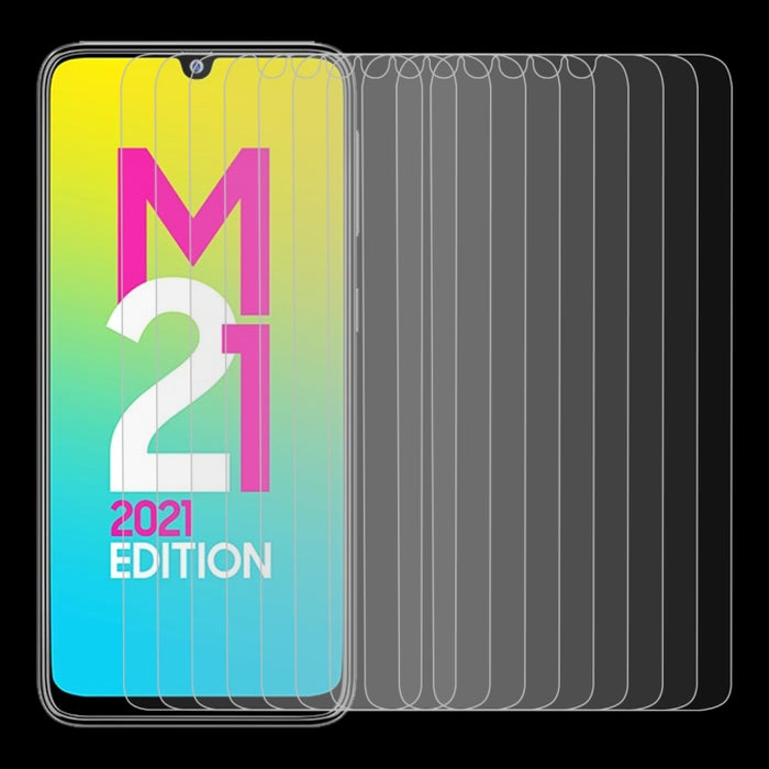 10 PCS 0.26mm 9H 2.5D Película de vidrio templado, For Samsung Galaxy M21 2021/M21s/M21 (10 PCS), For Xiaomi Poco X3 GT (10 PCS), For Xiaomi Poco F3 GT (10 PCS), For Xiaomi Redmi Note 10T 5G (10 PCS)