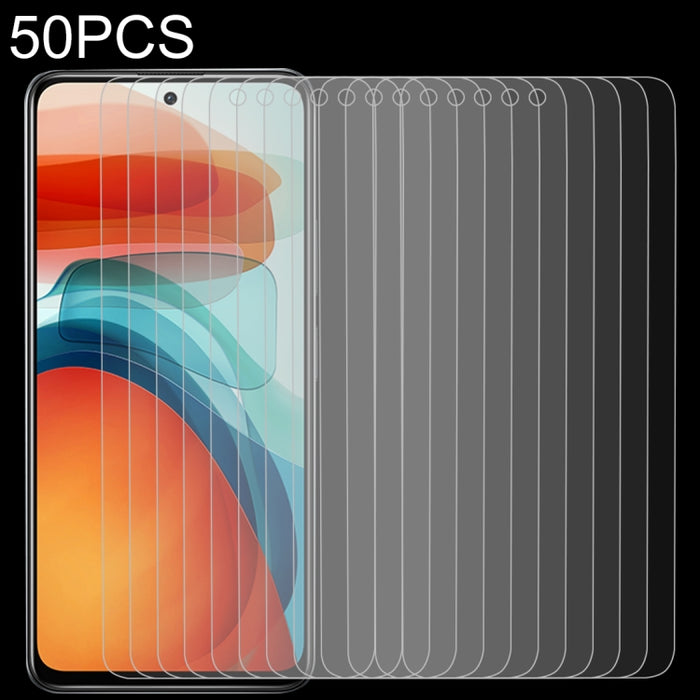 50 PCS 0.26mm 9H 2.5D Película de vidrio templado, For Samsung Galaxy M21 2021/M21s/M21 (50 PCS), For Xiaomi Poco X3 GT (50 PCS), For Xiaomi Poco F3 GT (50 PCS), For Xiaomi Redmi Note 10T 5G (50 PCS)