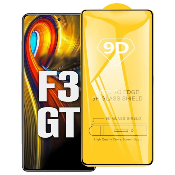 Película de vidrio templado de pantalla completa con pegamento completo 9D, For Xiaomi Poco X3 GT / Poco X3 Pro (1 PC), For Xiaomi Poco F3 GT (1 PC)