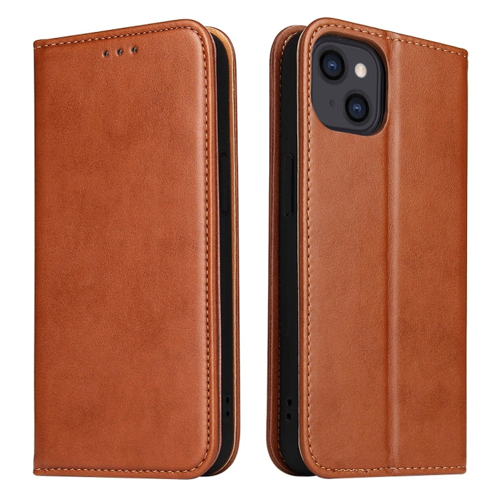 Fierre Shann Funda de cuero con tapa horizontal con textura de cuero PU con soporte y ranuras para tarjetas y billetera