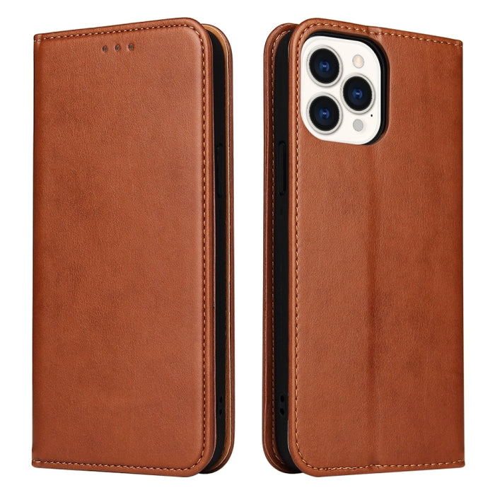 Fierre Shann Funda de cuero con tapa horizontal con textura de cuero PU con soporte y ranuras para tarjetas y billetera