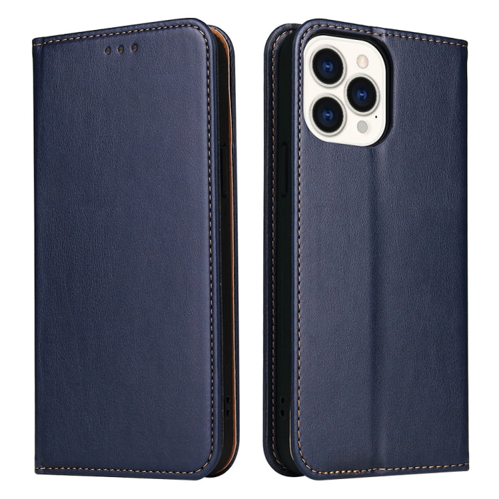 Fierre Shann Funda de cuero con tapa horizontal con textura de cuero PU con soporte y ranuras para tarjetas y billetera