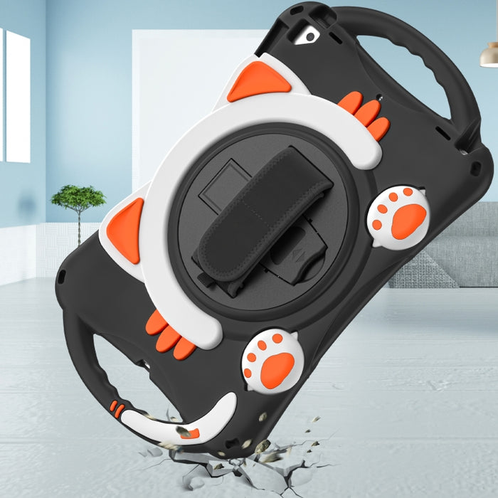 Cute Cat King Kids Estuche protector de EVA a prueba de golpes con soporte y correa para el hombro y manija, For iPad 10.2 2021 / 2020 / 2019 / Pro 10.5 / Air 10.5