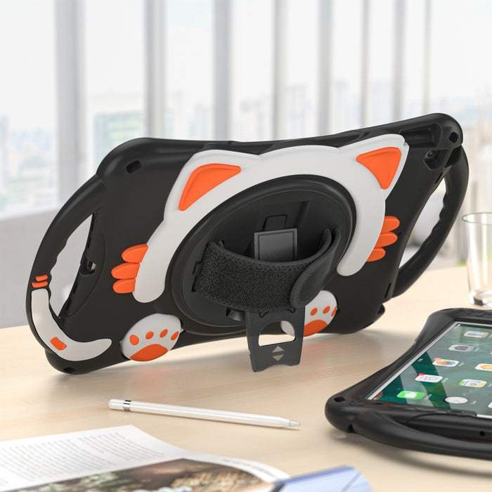 Cute Cat King Kids Estuche protector de EVA a prueba de golpes con soporte y correa para el hombro y manija, For iPad 10.2 2021 / 2020 / 2019 / Pro 10.5 / Air 10.5