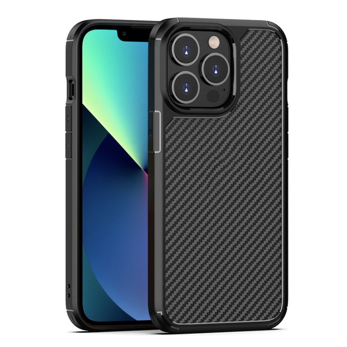 Carcasa de TPU + PC Pioneer con textura de fibra de carbono a prueba de golpes
